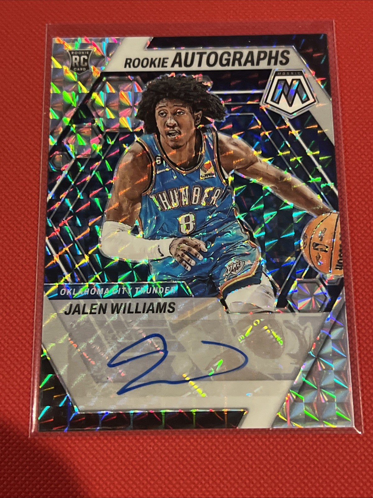 🚨Jalen Williams 2022 Mosaic Rookie Autographs Prizm OKC Thunder #RA-JWI RC
