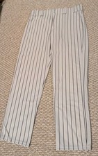 Augusta Sportswear Softball Baseball Pants Mens XL Gray Blk Stripe Athletic