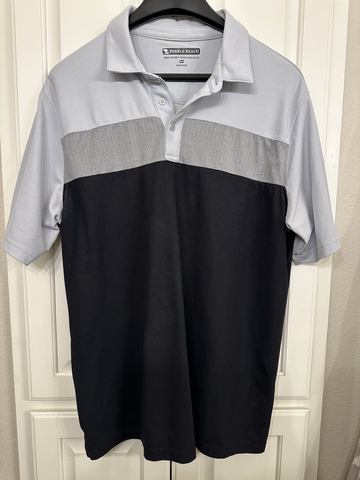 Men's Dry-Luxe Performance Golf Polo Size XXL Pebble Beach