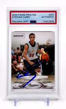 STEPHEN CURRY SIGNED 2009-10 PANINI PRESTIGE ROOKIE CARD #207 RC AUTO PSA/DNA. rookie card picture