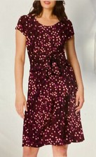  Leota Women's Tie Waistband Dress Short Sleeve Knee Length C32