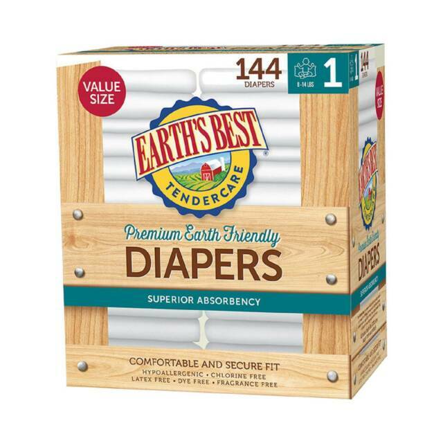 earth's best tendercare chlorine free diapers