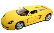 5371D. 5" Kinsmart Matte Porsche Carrera GT Diecast Toy Car 1:36 yellow pull ba.