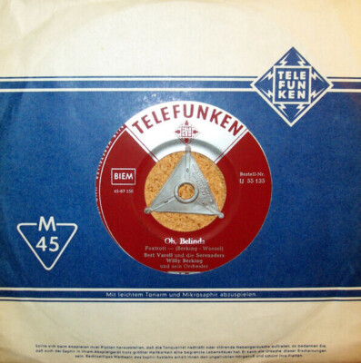 Bert Varell Oh, Belinda / Chip-Chop, Bella Viola Vinyl Single 7inch Telefunke