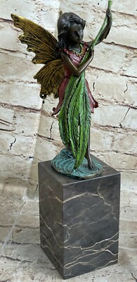Elfin Sprite Fee Entfesselte Taube Des Friedens Bronzeguss Garten Pixie Skulptur