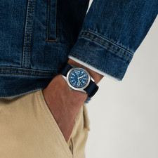 New Hamilton Khaki Field Mechanical ST Steel Blue Dial Men's Watch H69439940 6