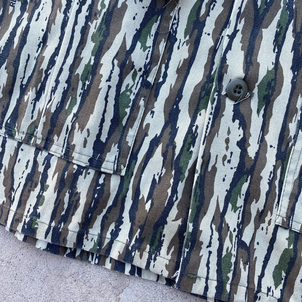 True 80s Vintage Spartan Realtree Camo Shirt Mens L Camouflage Hunting USA Made - Image 3 of 4