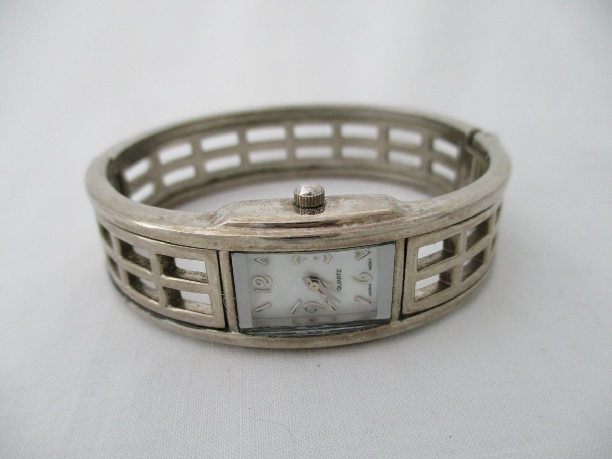 Women\'s Silver Toned White Cuff Band Analog Watch Time and Tru Women main image 2