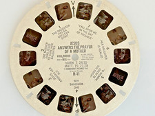 SAWYER'S VIEW-MASTER CHURCHCRAFT PICTURES REEL R11, JESUS ANSWERS MOTHER PRAYER