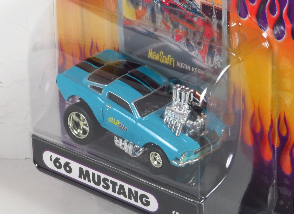 Cartoons Magazine Zingers 1966 Ford Mustang Blue C02-03 Diecast