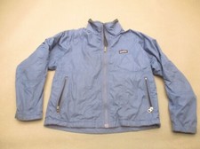 Patagonia Size M 10 Boy Blue Full Zip Pocket Fleece Lined Insulated Jacket 143