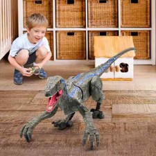 Remote Control Dinosaur Toys Kids Electric Walking with LED Light and Roaring