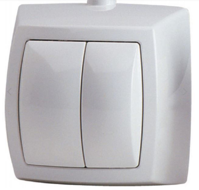 Chasse d'eau à déclenchement pneumatique GEBERIT AP123 HyTouch en ABS blanc sanitaire