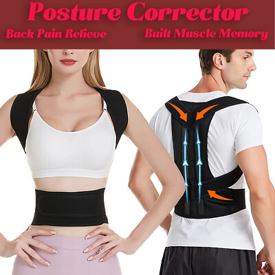 Back Brace Posture Corrector for Women Men Build Muscle Memory Relieve Back Pain