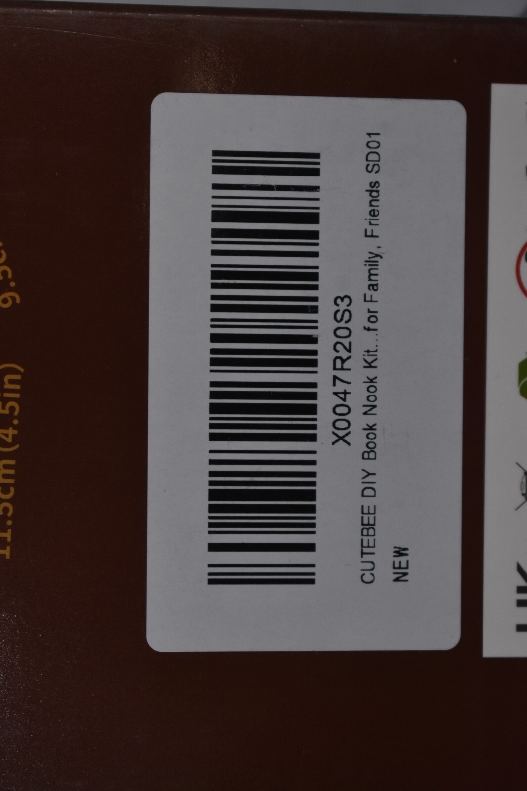 Cutebee Book Nook Kit DIY Miniature House Pack Model Build Bookshelf Decor