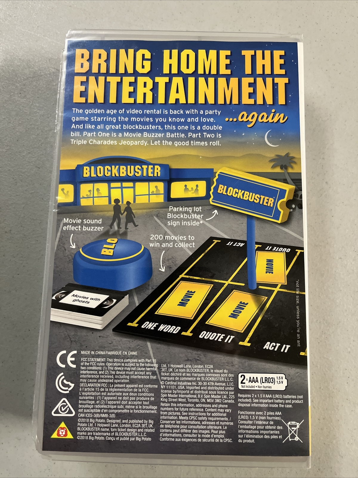 BLOCKBUSTER Movie Party Board-game Trivia 90s Nostalgia Used Once ...