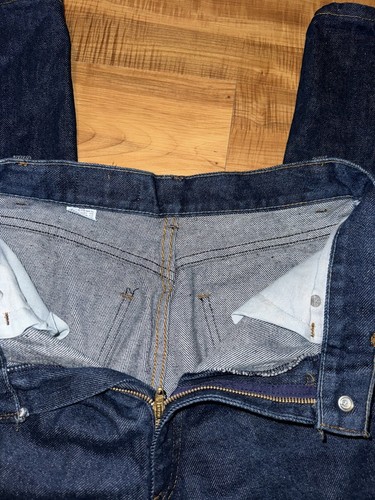 VTG 70’s Levi’s 25035 0214 Orange Tab Jeans Size 12 Talon 42 Zipper Dark! USA - Picture 14 of 16