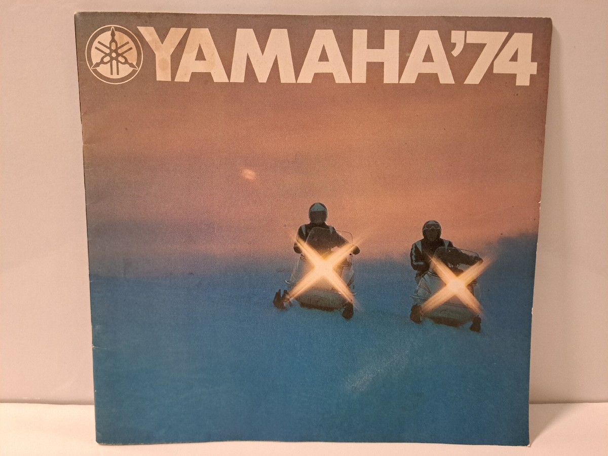 1974 Yamaha Vintage Snowmobile Dealer Sales Brochure Catalog | eBay