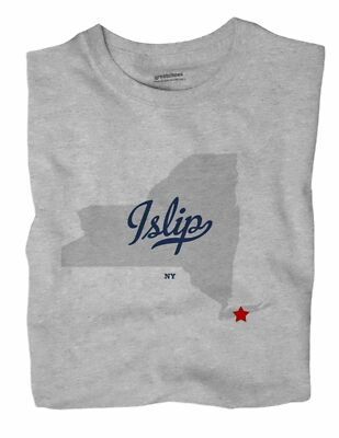 Islip New York NY T-Shirt MAP