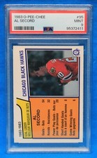 1983 O-PEE-CHEE # 95 Al Secord PSA 9 MINT # 95372411  CHICAGO BLACKHAWKS !!!