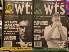 'WHAT'S THE SCORE?' SATIRICAL FOOTBALL MAGAZINE LATE 90s ISSUES 1 & 2
