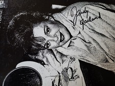 hand signed 1960s VG+ The Judy Garland Story Vol. 2  cover only no lp