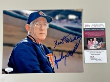 Sparky Anderson Signed 8x10 Photo JSA COA Detroit Tigers Reds HOF Best Wishes