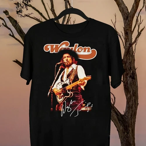 Waylon Jennings Live Collection Singer Unisex All Size T-shirt