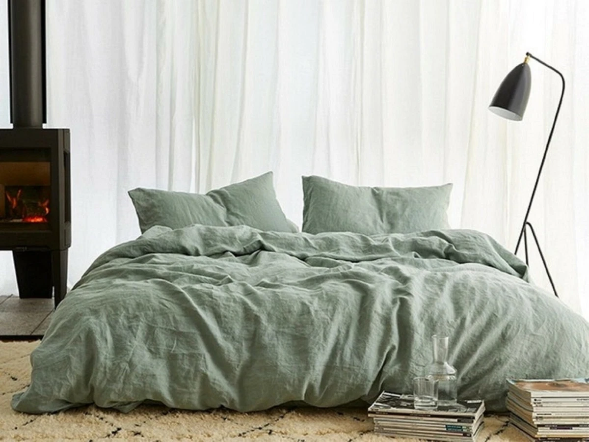 Linen duvet cover deals