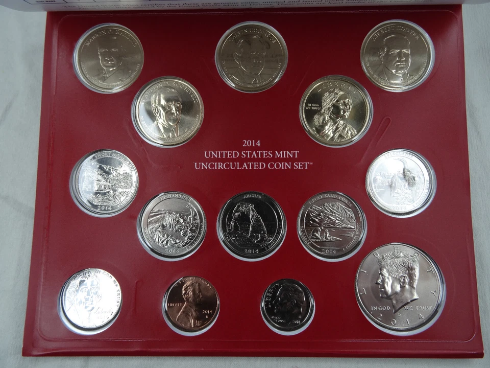 2014 P & D US Mint Set Uncirculated 28 Coins OGP Original Mint Packaging - Image 2 of 4