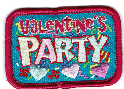 Girl Boy Cub VALENTINE'S DAY PARTY Fun Patches Crests Badges SCOUTS GUIDE event