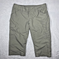 Columbia Pants Womens 6 Tan Cropped Omni-Shade Lightweight Hiking Gorpcore