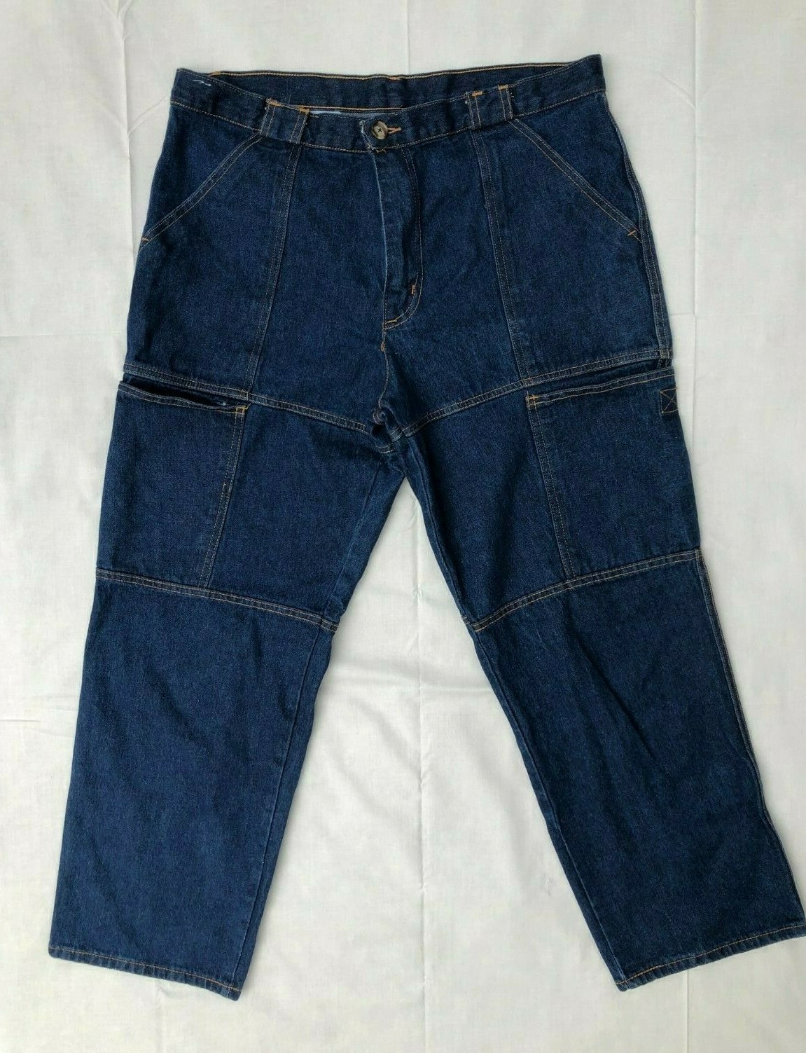 Graffiti Spray Painting Jeans Blue Mens 34x29 Gem