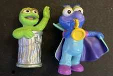 Two Just Play Sesame Street Figures Oscar & Gonzo