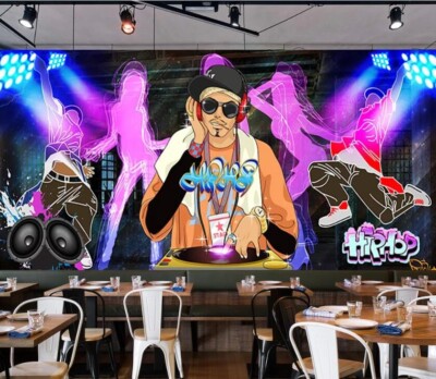 3D Rapper Dancer ZHUA9775 Wallpaper Wall Murals Removable Self-adhesive Ann 24