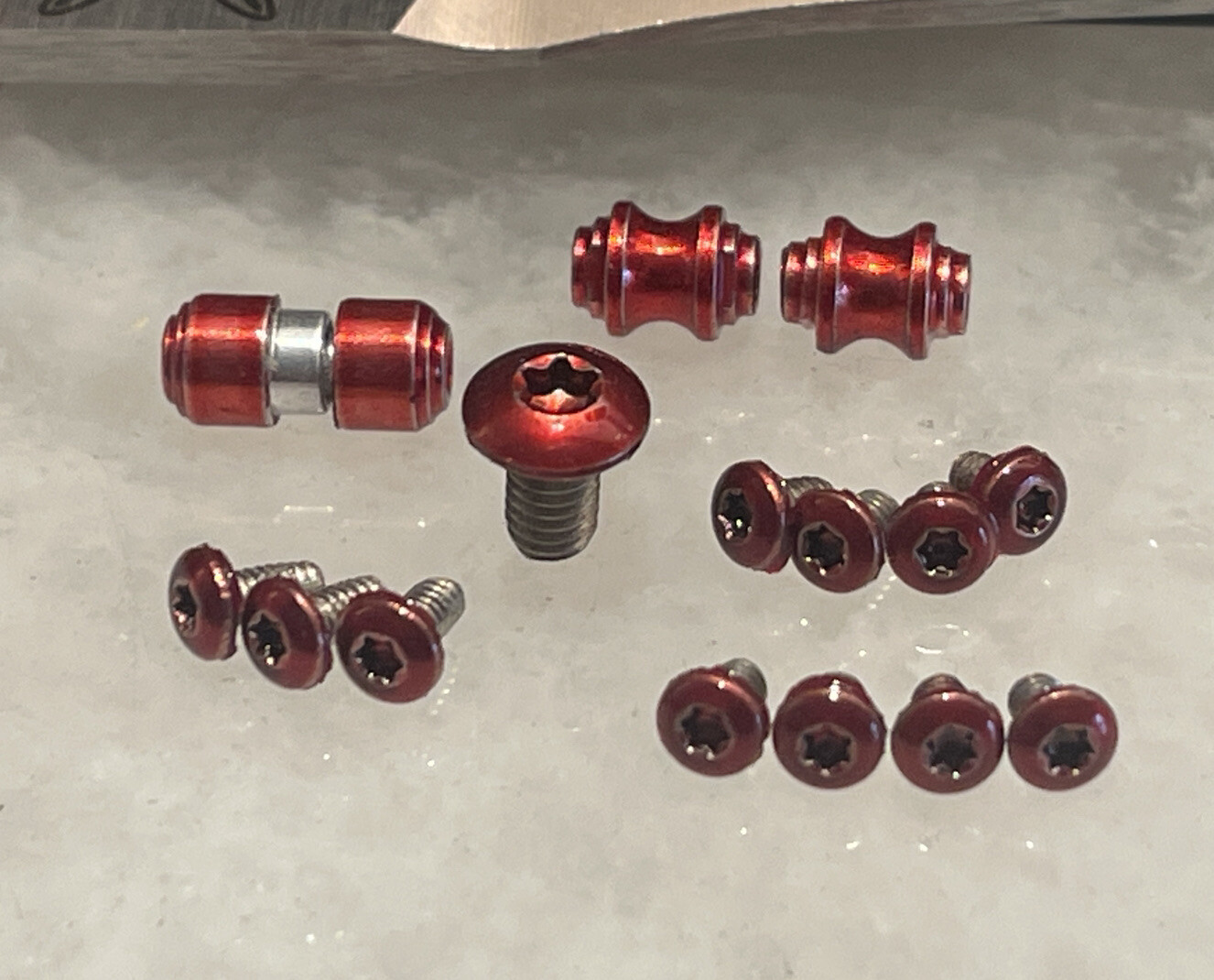 Red Torx Fasteners Translucent Red Torx Screws, Thumb Stud & Standoff For Benchmade 940-2 ...