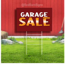 Garage Sale Indoor Outdoor Coroplast Yard Sign