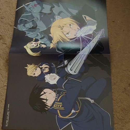 Japanese anime Fullmetal Alchemist Cute Doublesided poster black