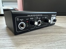 Rodyweil Dual Mic Preamp Booster With 48V Phantom Power For Dynamic/Condenser