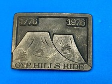 GYP Gypsum KS Hills Ride 1776-1976 Bicentennial Commemorative Belt Buckle