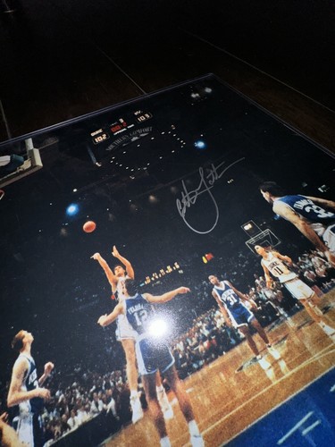 CHRISTIAN LAETTNER Auto Dream Team Jersey JSA & Auto “the Shot” Large Photo JSA - Picture 7 of 7