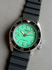 Seiko Diver Quartz ref. 6458-600A MidSize1 50m Teal Green Dial Vintage 1984 Rare