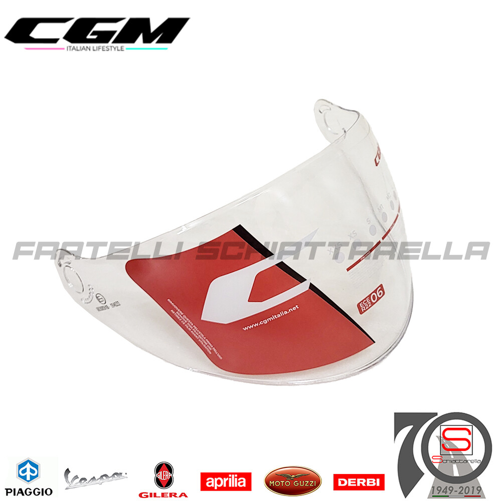 Visiera Lunga Trasparente Casco Moto Demi Jet CGM 107 Florence / 167 Flo 9167...