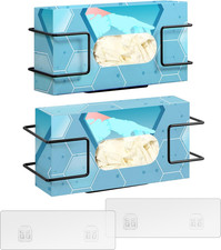 Porta Guanti Dispenser da Parete, Confezione da 2 Rack in Metallo per Smaltimento Lattice in Gomma