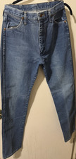 Vintage Wrangler Men's Straight Leg Blue Denim Jeans Regular Fit Medium Wash