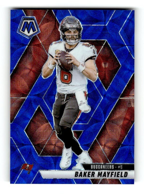 2025 Panini Mosaic #82 Baker Mayfield Blue Scope