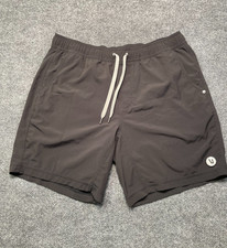 Vuori Kore Shorts Mens Large Gray Lined Athletic Training Gym 7" Inseam Tagless