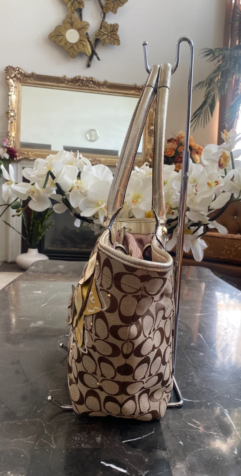 Coach F16276 Signature Bleecker borsa tote floreale e bracciale us intime ottimeioni condiz pr albblico pubblicoato cons