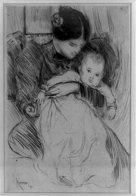Photo:Mother & Child,Woman holding baby,1899,Augustus Koopman