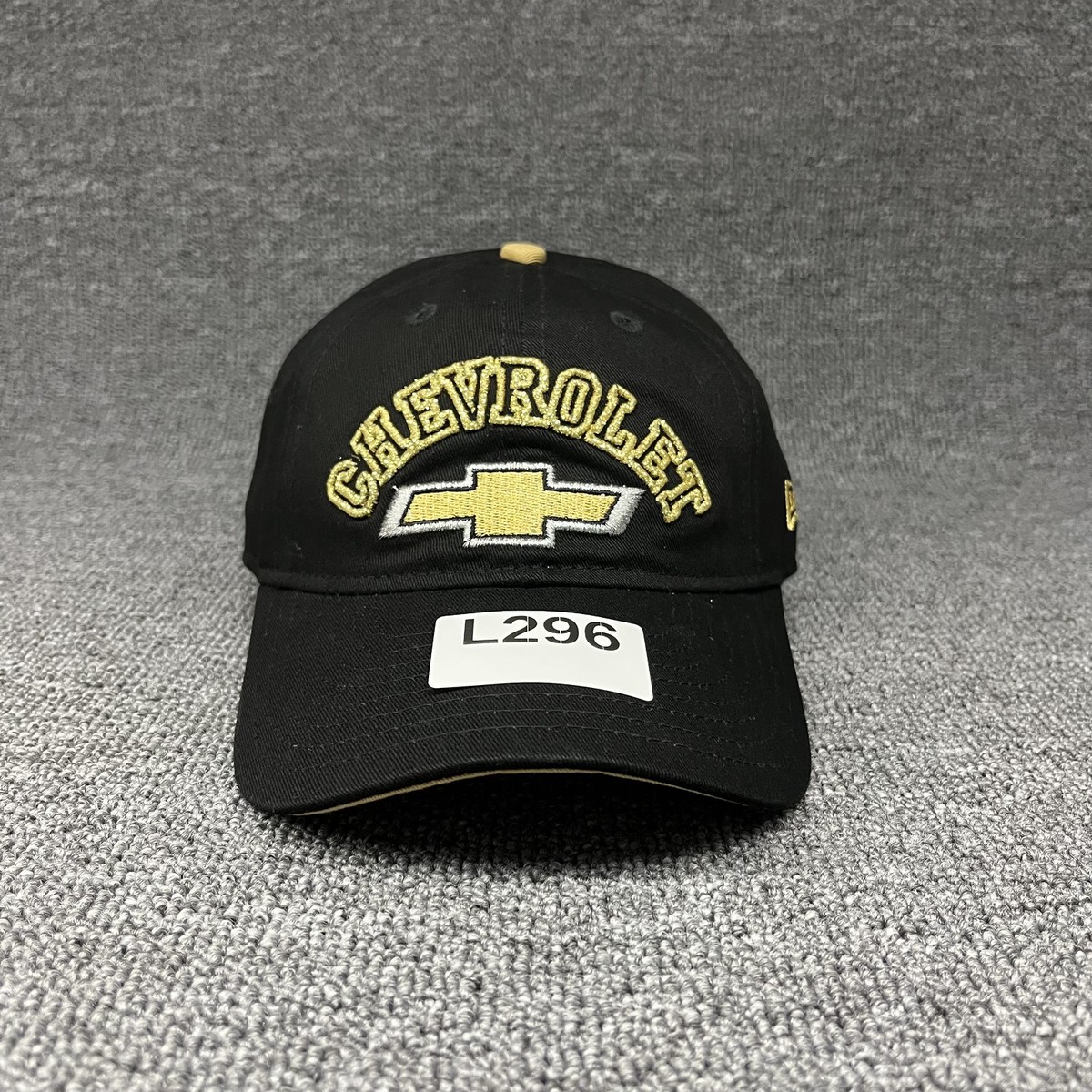 New Era Chevrolet Gold Bowtie Youth 9TWENTY Adjustable Hat Black Gold Cap